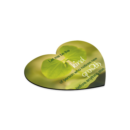 Inspirational Quote Heart-shaped Mousepad