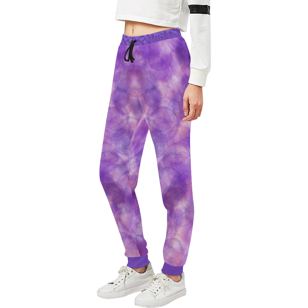 Purple Unisex All Over Print Sweatpants (Model L11)