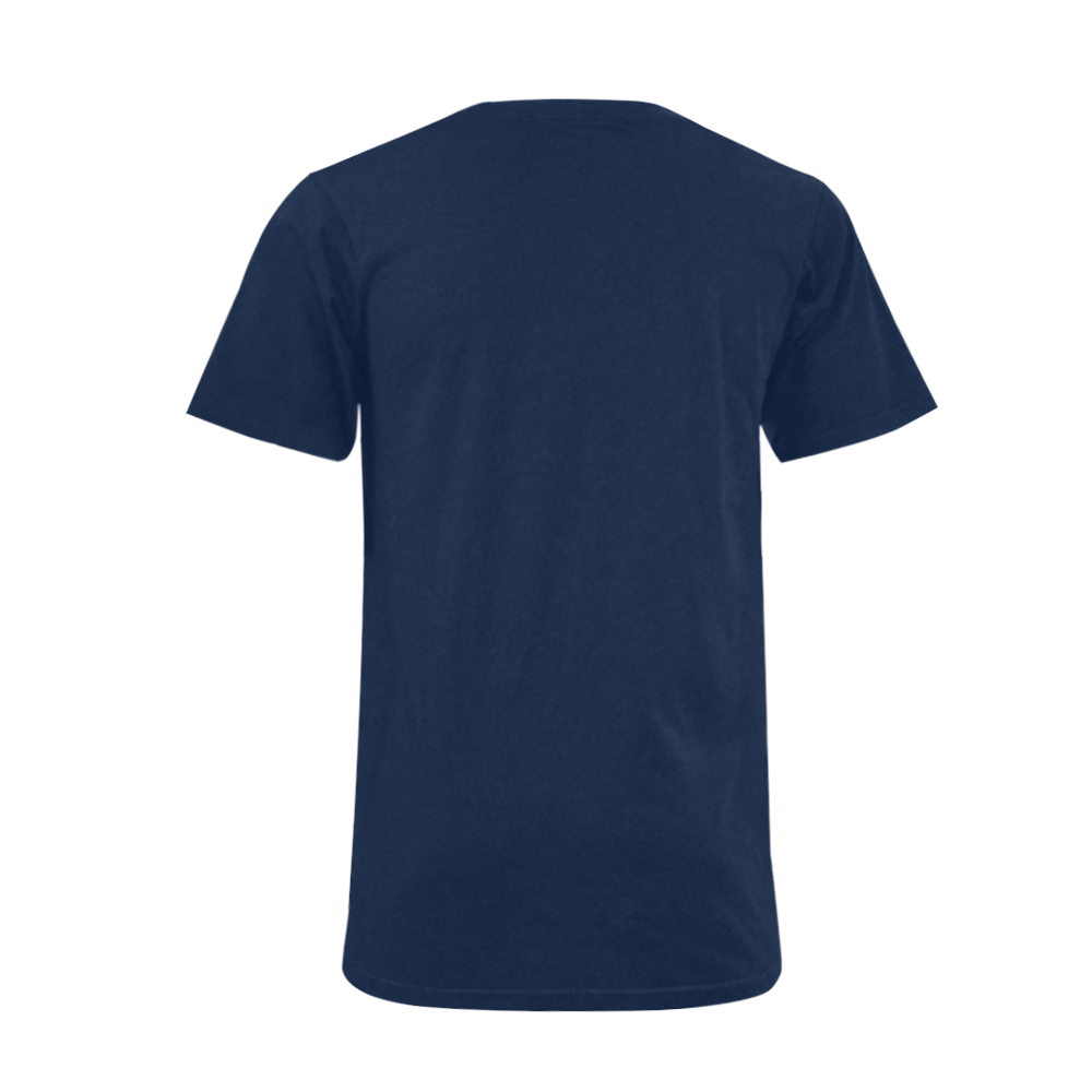 Boop all the Snoots Navy Men's V-Neck T-shirt  Big Size(USA Size) (Model T10)