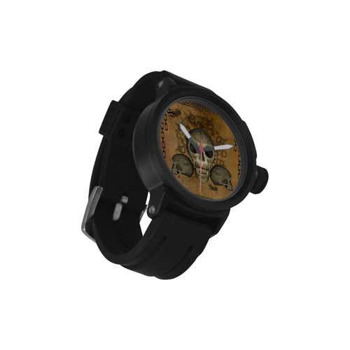 Awesome skull with celtic knot Men's Sports Watch(Model 309)