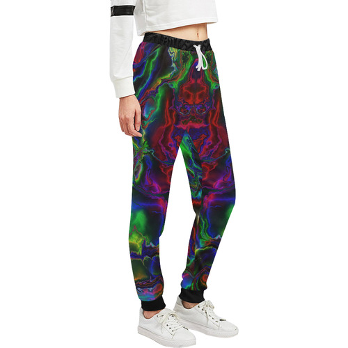 Abstract glowing 04 Unisex All Over Print Sweatpants (Model L11)