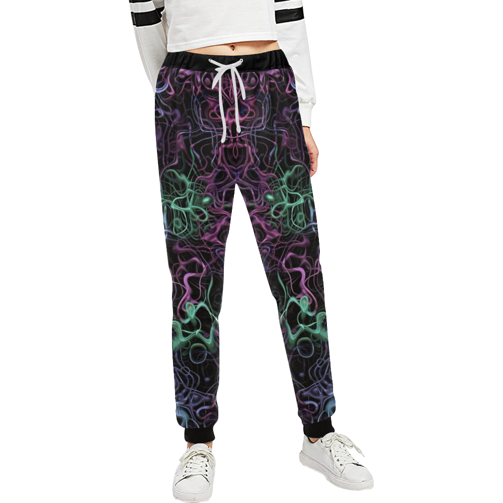 abstract fibers 2 Unisex All Over Print Sweatpants (Model L11)