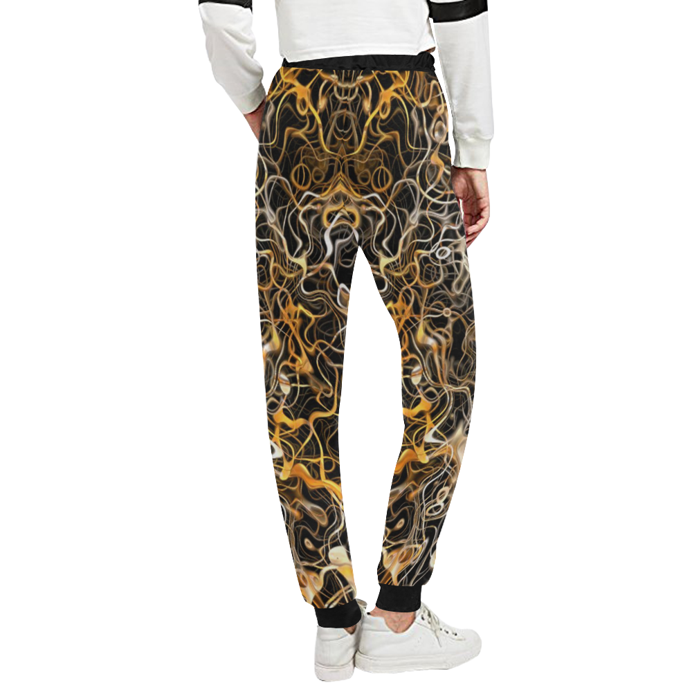 abstract fibers 3A Unisex All Over Print Sweatpants (Model L11)