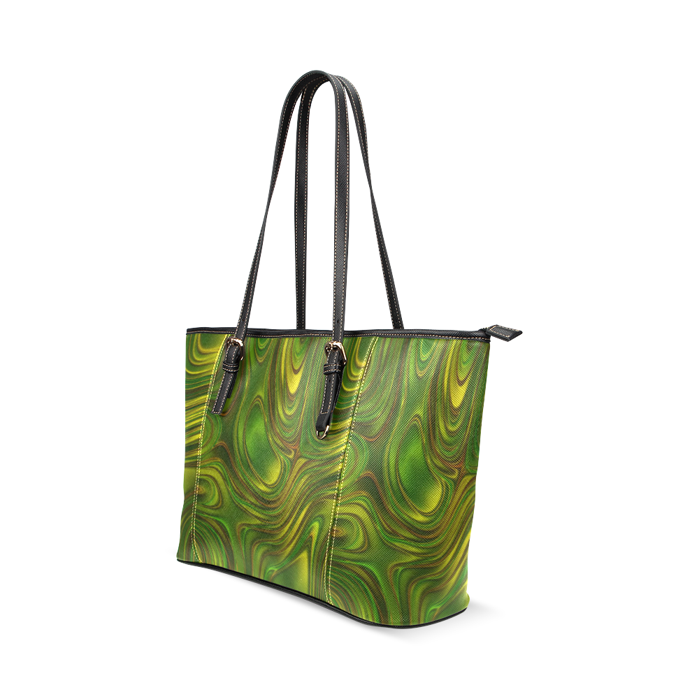 energy liquids 1  by JamColors Leather Tote Bag/Large (Model 1640)