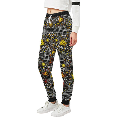 sci-fi fantasy cosmos yellow by JamColors Unisex All Over Print Sweatpants (Model L11)