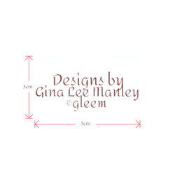 gleem logo Private Brand Tag on Shoes Tongue  (5cm X 3cm)