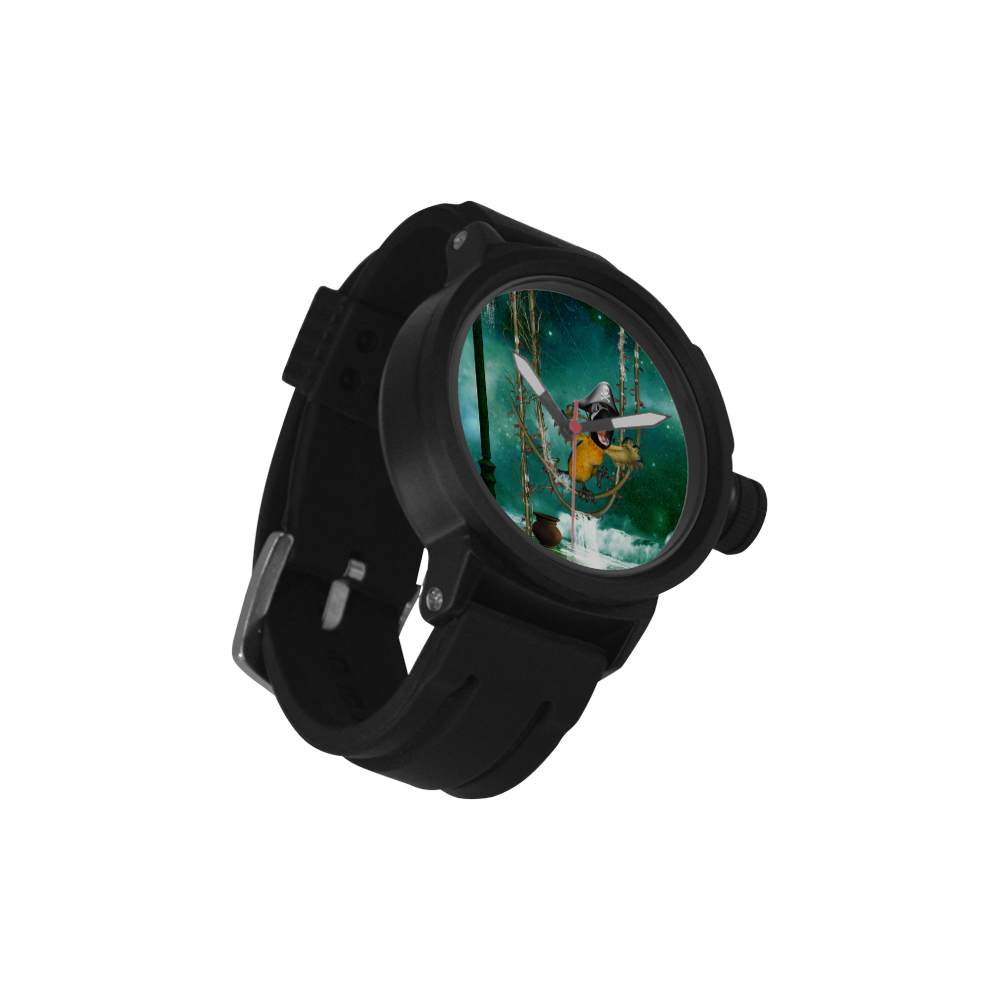 Funny pirate parrot Men's Sports Watch(Model 309)