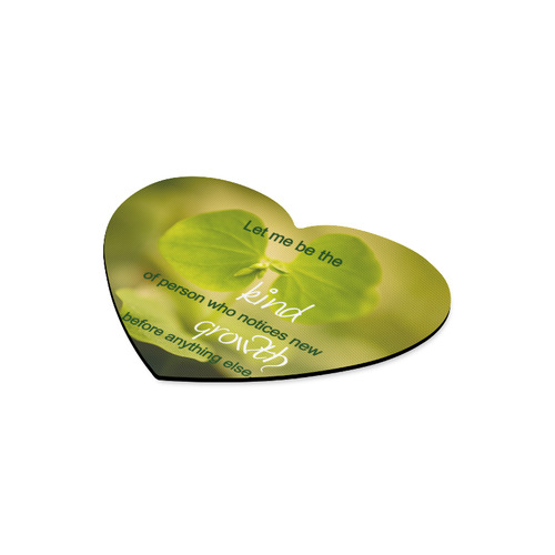 Inspirational Quote Heart-shaped Mousepad