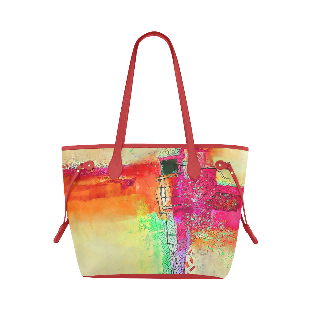 Groove Clover Canvas Tote Bag (Model 1661)