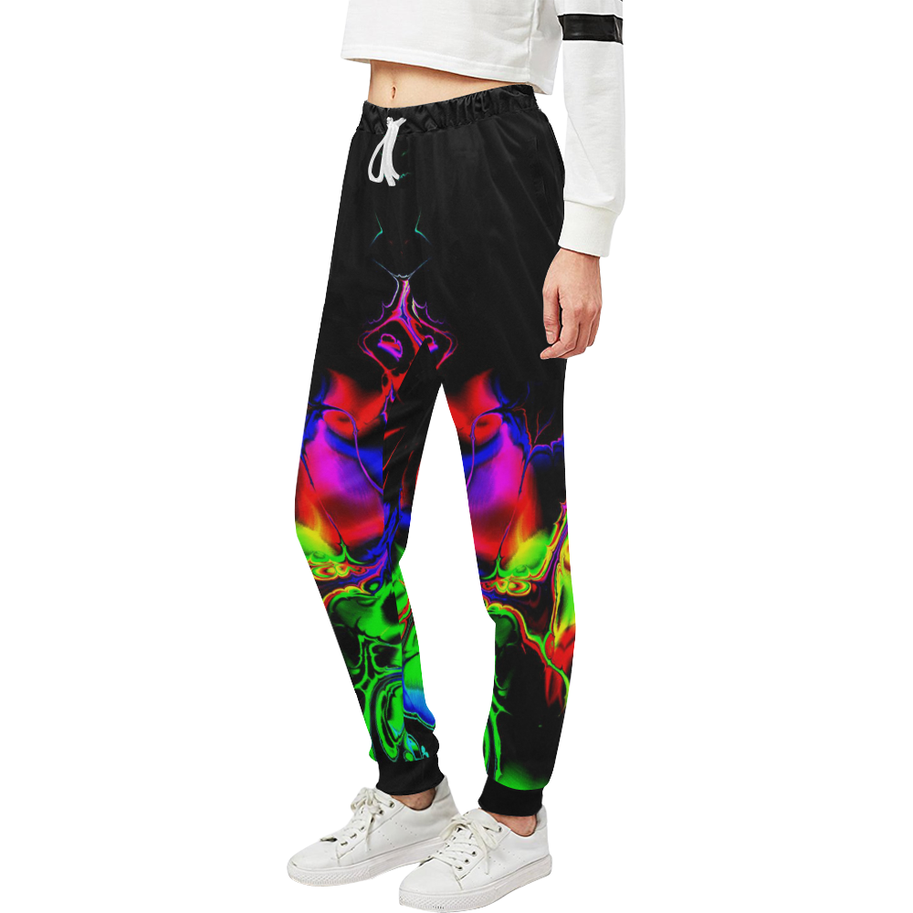 Abstract glowing 02 Unisex All Over Print Sweatpants (Model L11)