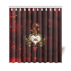 Wonderful heart with dove Shower Curtain 69"x72"
