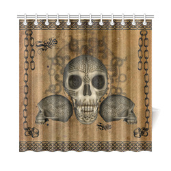 Awesome skull with celtic knot Shower Curtain 72"x72"