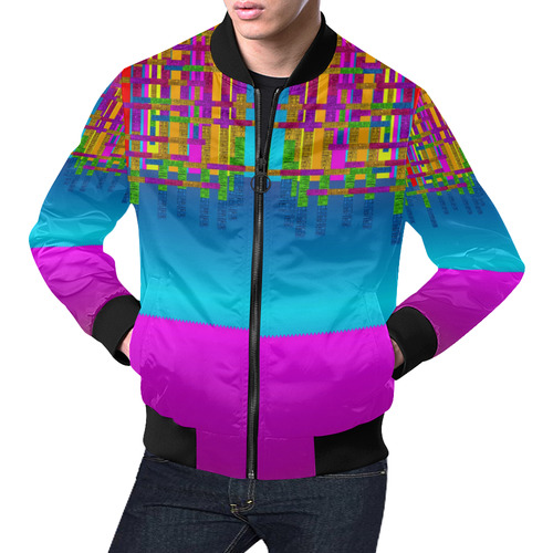 Sky earth and star fall All Over Print Bomber Jacket for Men (Model H19)