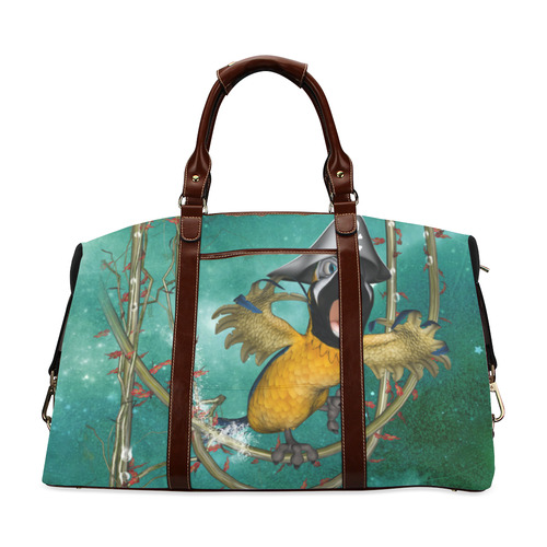 Funny pirate parrot Classic Travel Bag (Model 1643) Remake