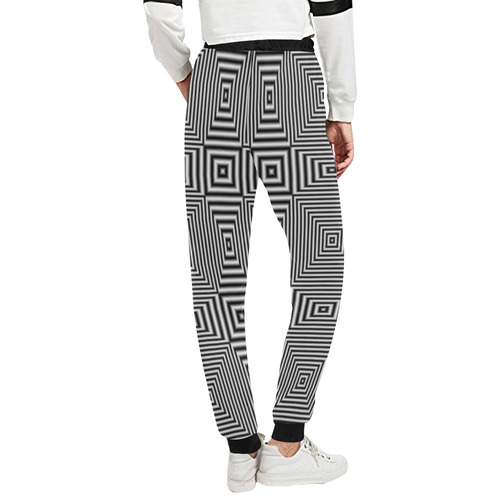 Striped geometric pattern Unisex All Over Print Sweatpants (Model L11)