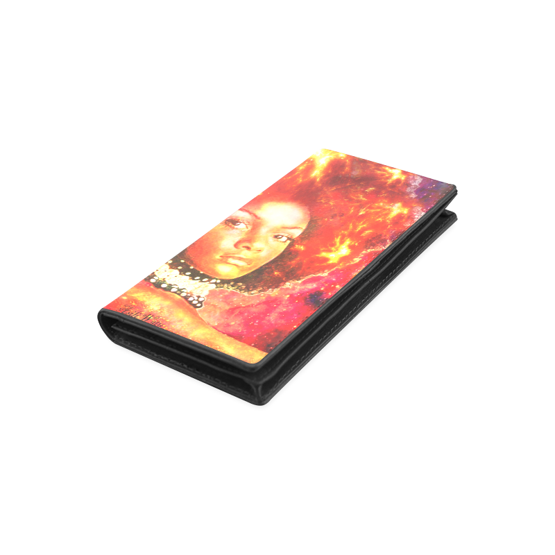 This Girl is On Fire Women's Leather Wallet (Model 1611)