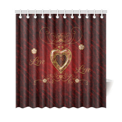 Love, wonderful heart Shower Curtain 69"x72"
