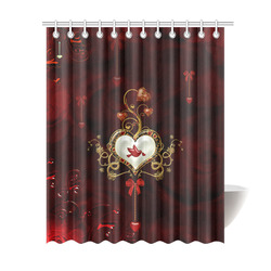 Wonderful heart with dove Shower Curtain 69"x84"