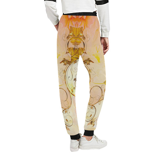 Beautiful flowers in soft colors Unisex All Over Print Sweatpants (Model L11)