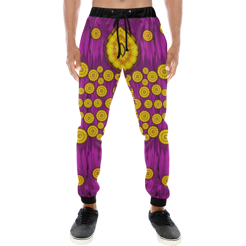 orange tree as pop art Men's All Over Print Sweatpants (Model L11)