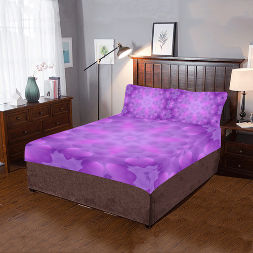 purple cloud 3-Piece Bedding Set
