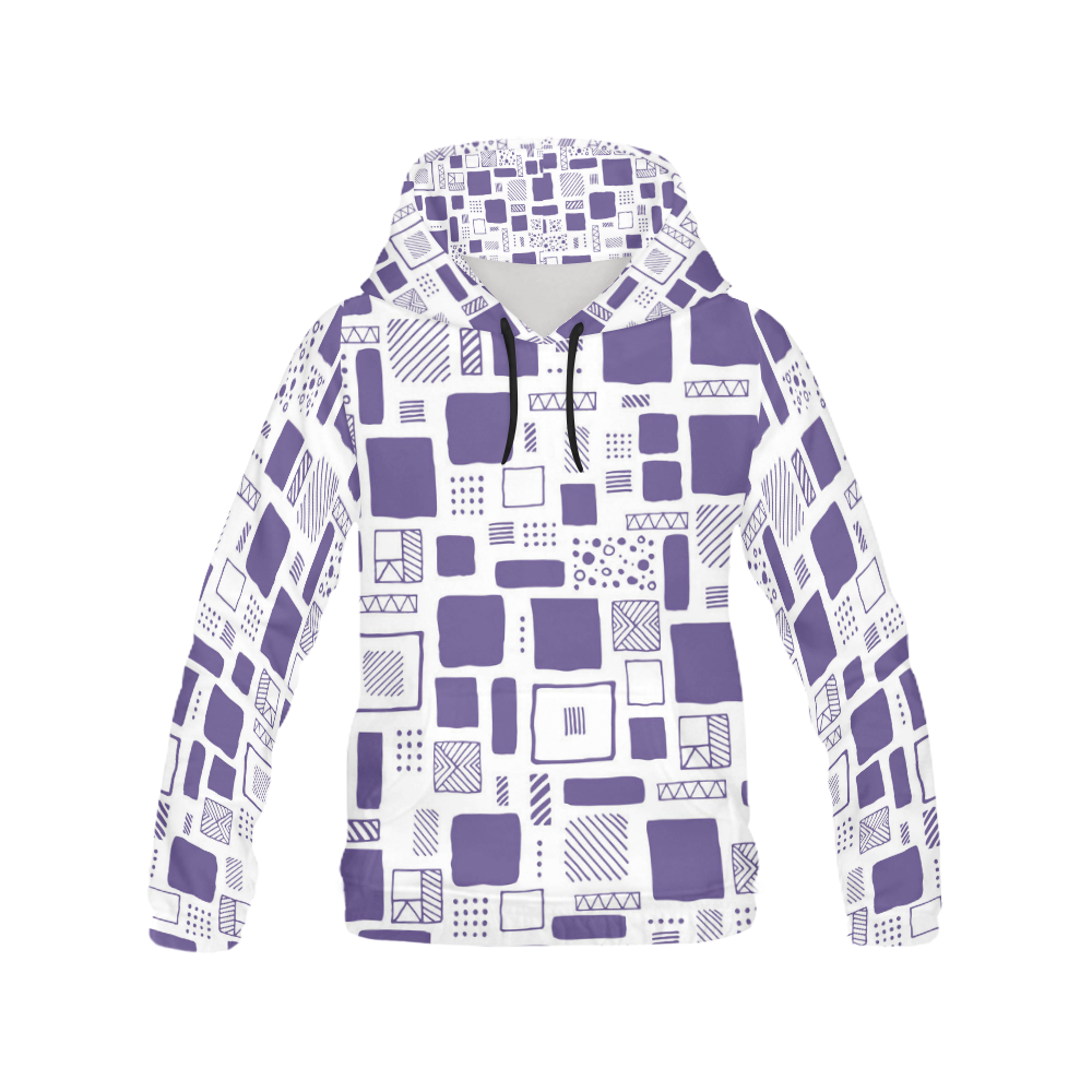 Color of the Year 2018 Graphic Pattern All Over Print Hoodie for Men/Large Size (USA Size) (Model H13)