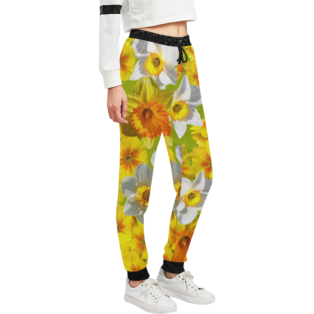 Daffodil Surprise Unisex All Over Print Sweatpants (Model L11)