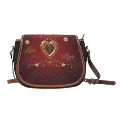 Love, wonderful heart Saddle Bag/Small (Model 1649)(Flap Customization)