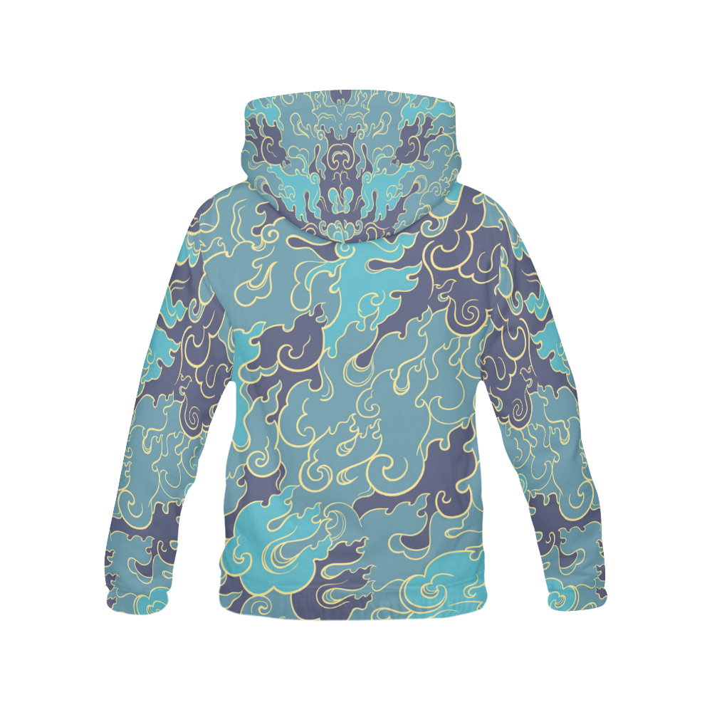 Abstract Nature All Over Print Hoodie for Men/Large Size (USA Size) (Model H13)