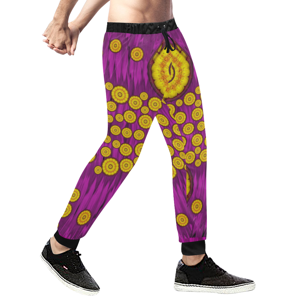 orange tree as pop art Men's All Over Print Sweatpants (Model L11)