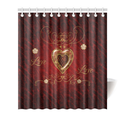 Love, wonderful heart Shower Curtain 66"x72"