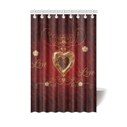Love, wonderful heart Shower Curtain 48"x72"