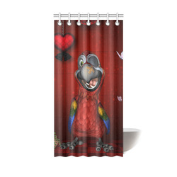 Funny, cute parrot Shower Curtain 36"x72"