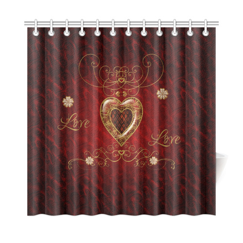 Love, wonderful heart Shower Curtain 72"x72"