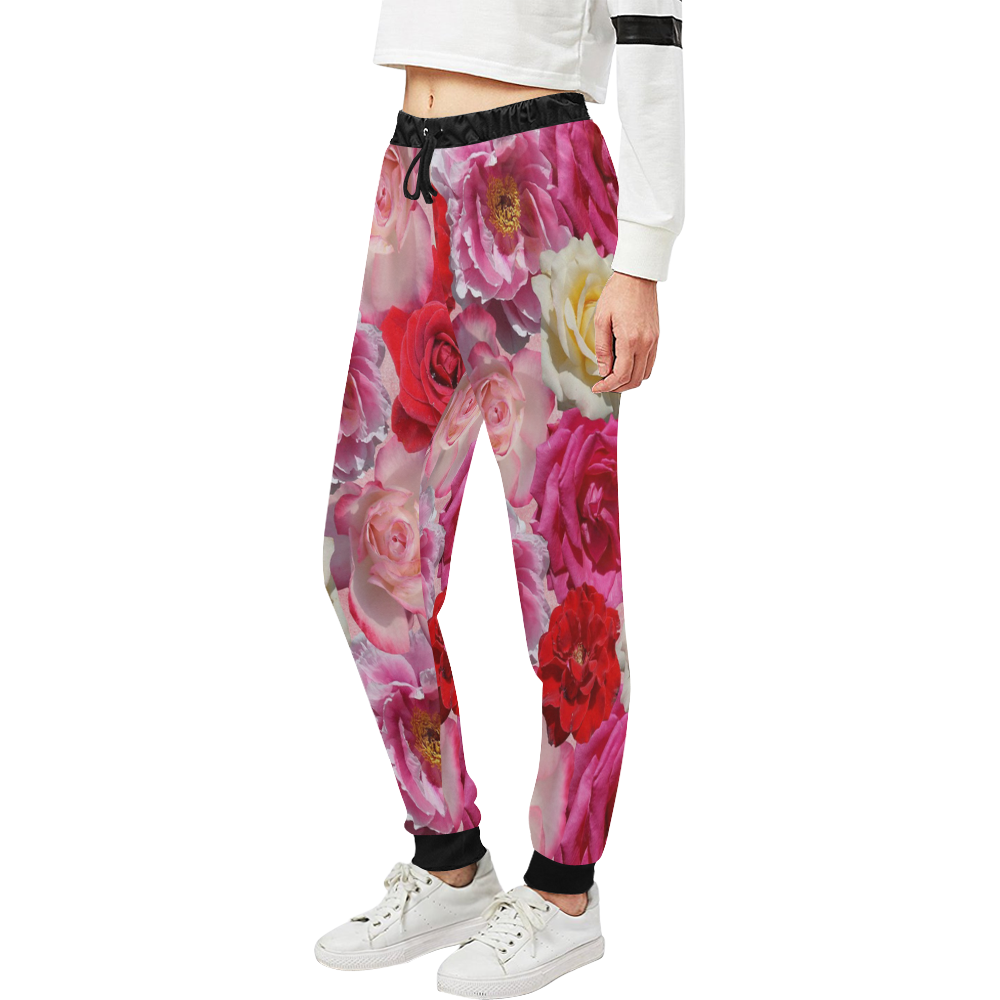 Bed Of Roses Unisex All Over Print Sweatpants (Model L11)