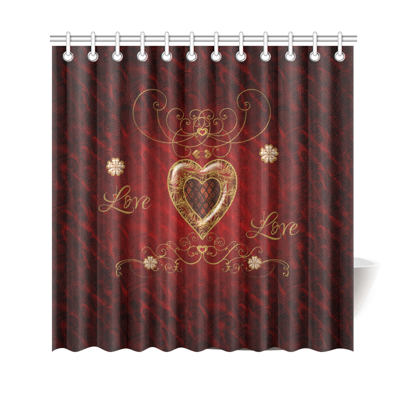 Love, wonderful heart Shower Curtain 69"x70"