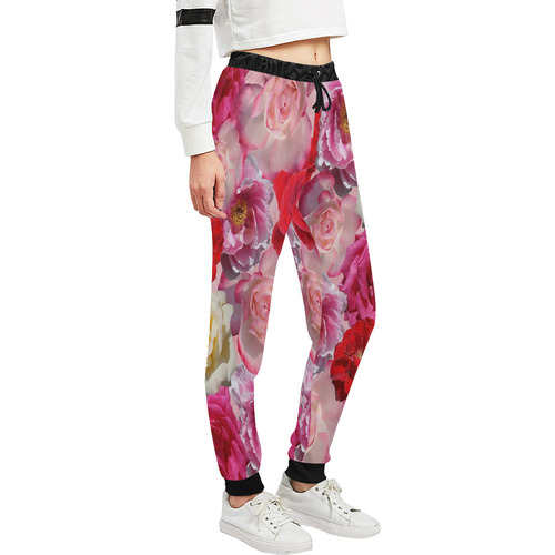 Bed Of Roses Unisex All Over Print Sweatpants (Model L11)