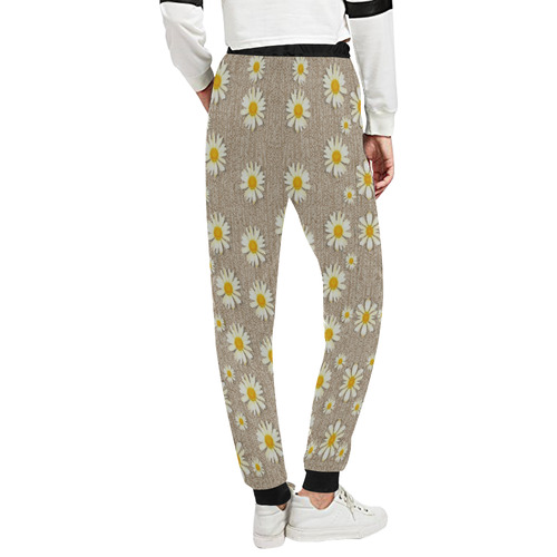 Star fall of fantasy flowers on pearl lace Unisex All Over Print Sweatpants (Model L11)
