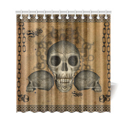 Awesome skull with celtic knot Shower Curtain 69"x72"