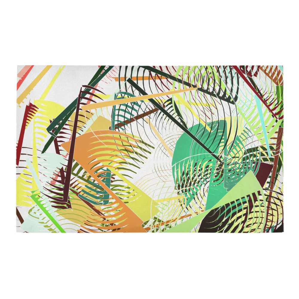 Tropical Mood Abstract Bath Rug 20''x 32''