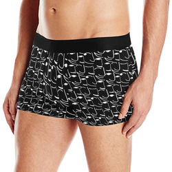 Doodle Art Smiling Side Faces Men's All Over Print Boxer Briefs (Model L10)