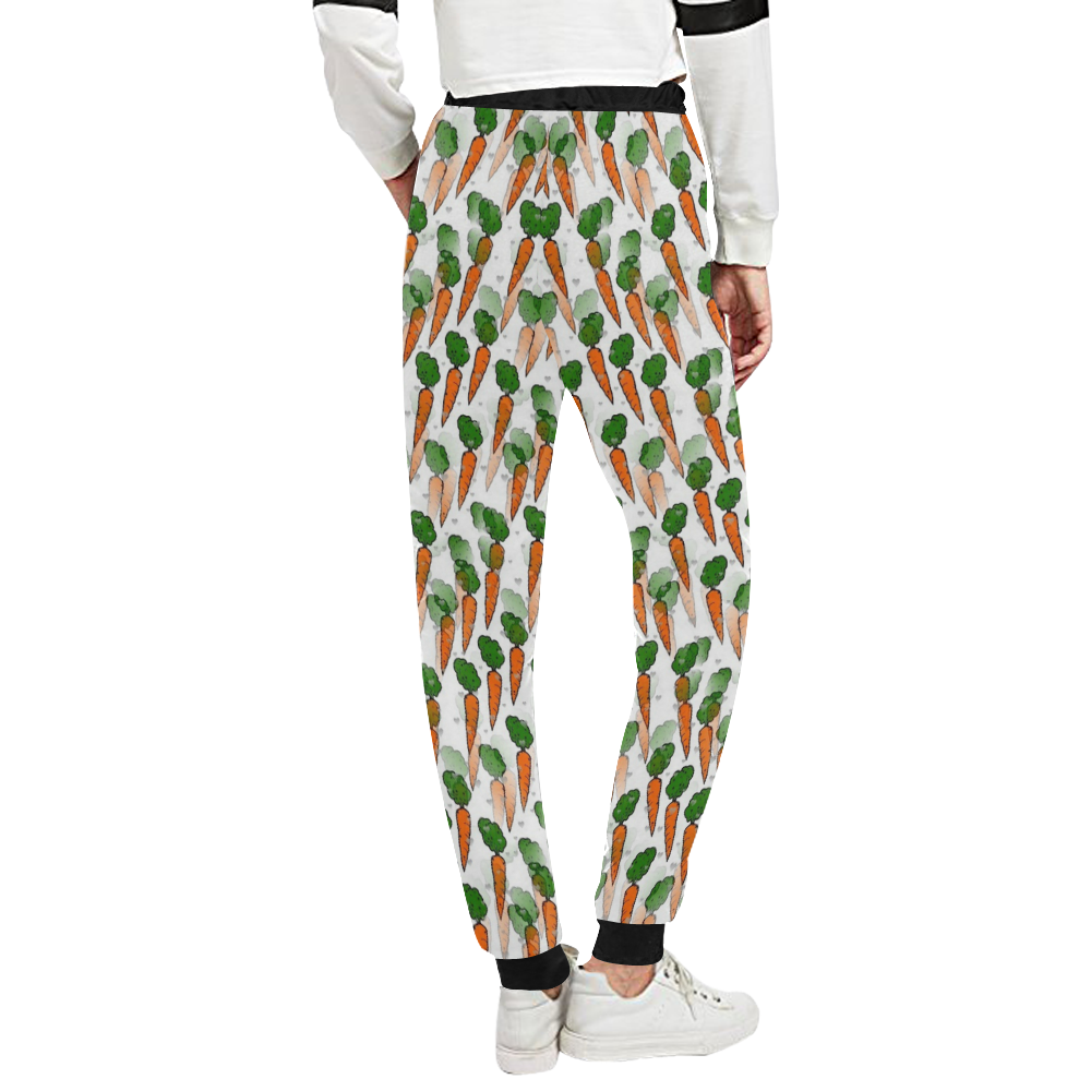 Carrot Popart by Nico Bielow Unisex All Over Print Sweatpants (Model L11)
