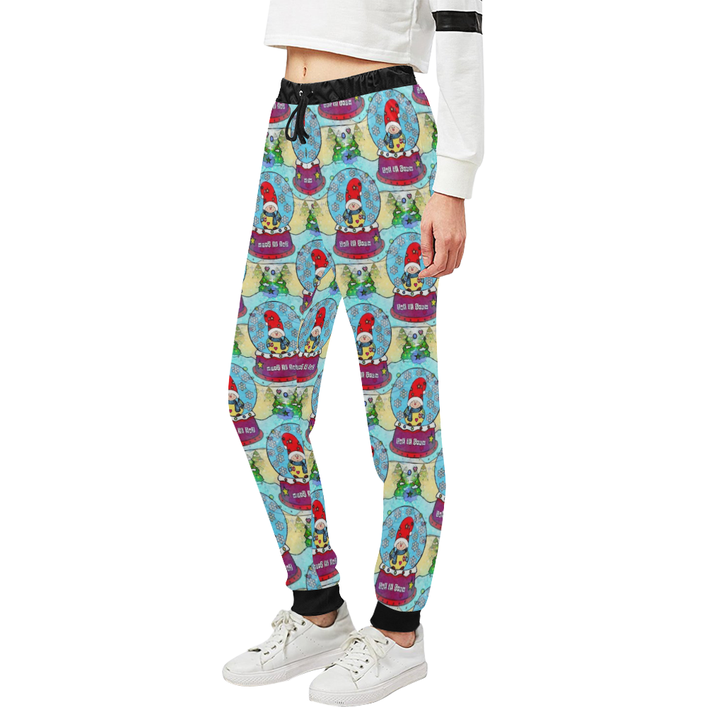 Snow Popart by Nico Bielow Unisex All Over Print Sweatpants (Model L11)