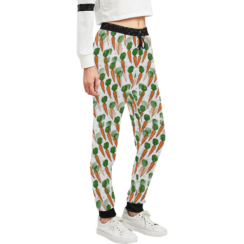 Carrot Popart by Nico Bielow Unisex All Over Print Sweatpants (Model L11)