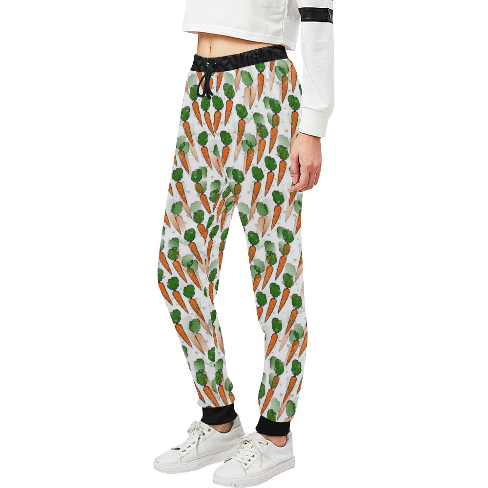 Carrot Popart by Nico Bielow Unisex All Over Print Sweatpants (Model L11)