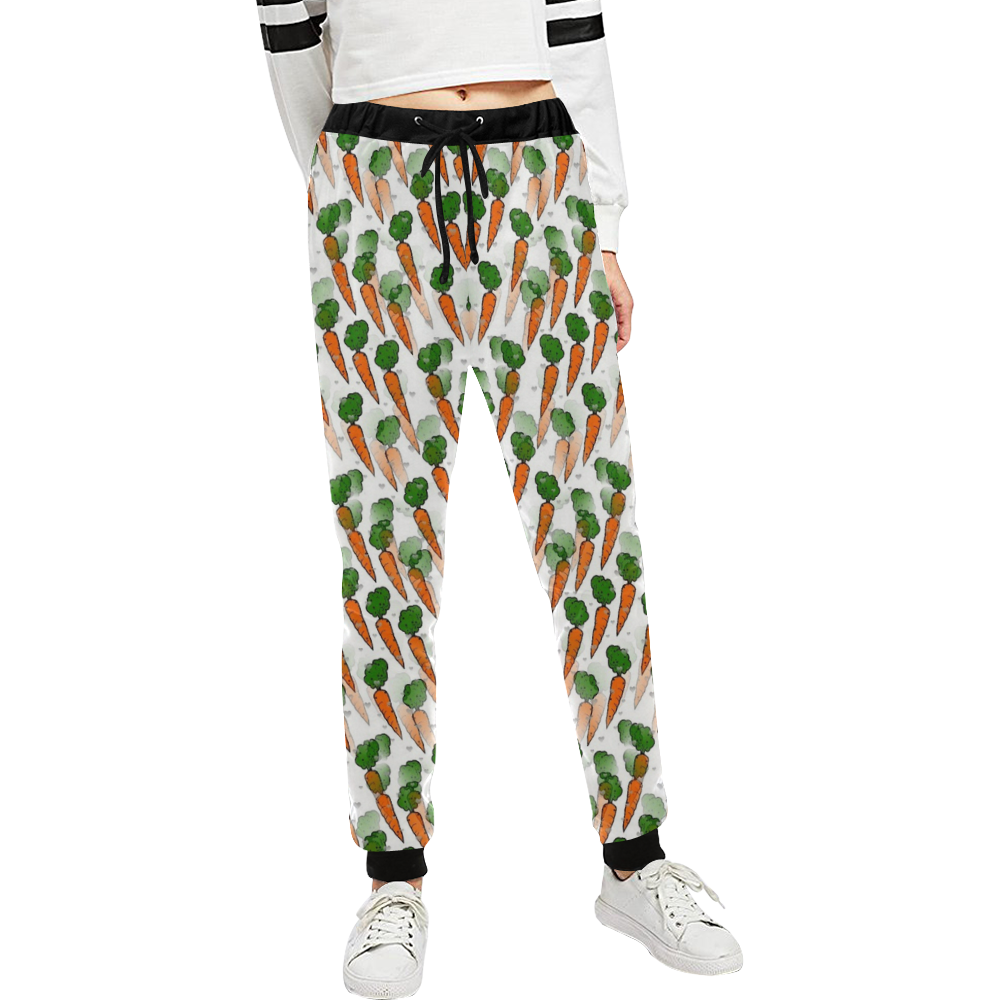 Carrot Popart by Nico Bielow Unisex All Over Print Sweatpants (Model L11)