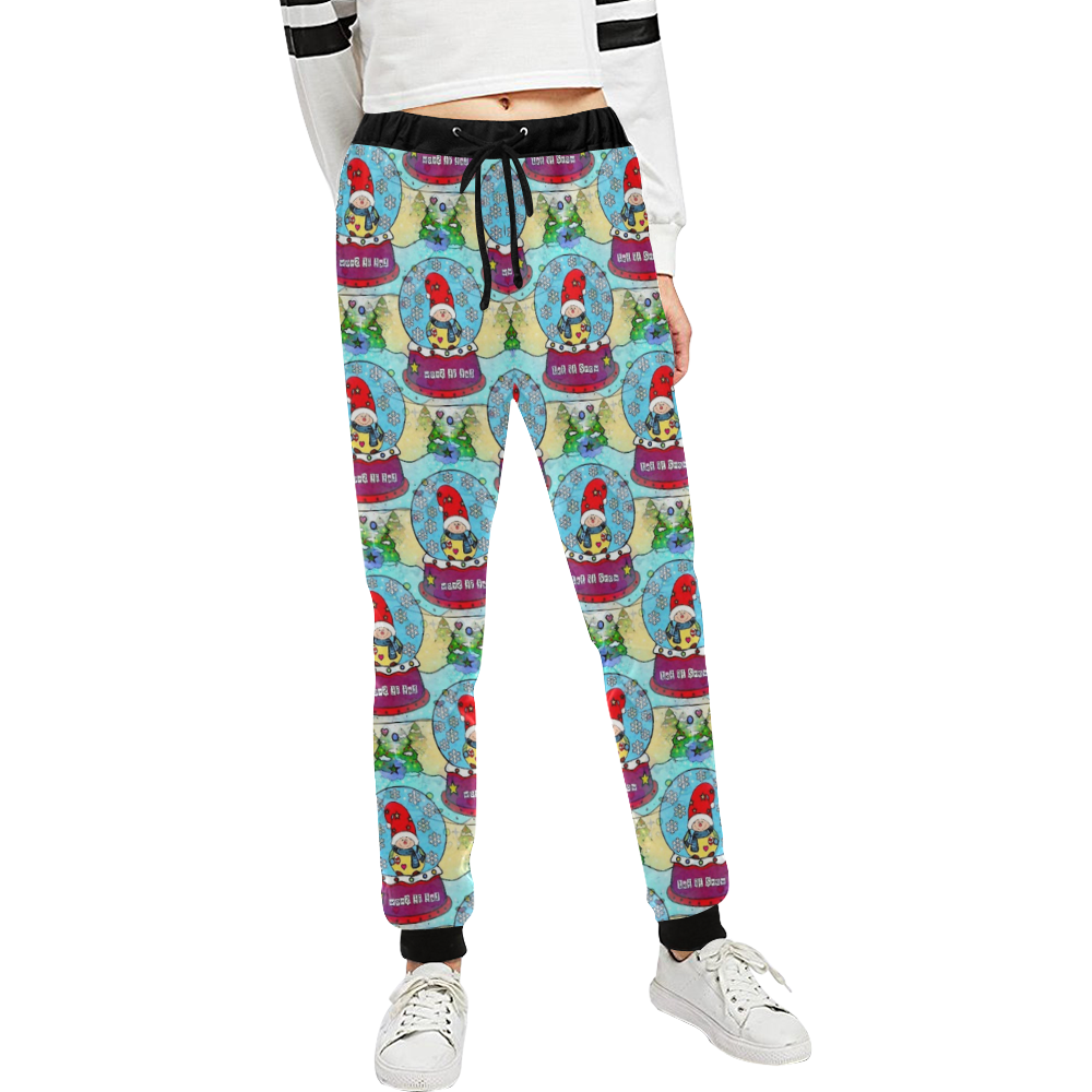 Snow Popart by Nico Bielow Unisex All Over Print Sweatpants (Model L11)