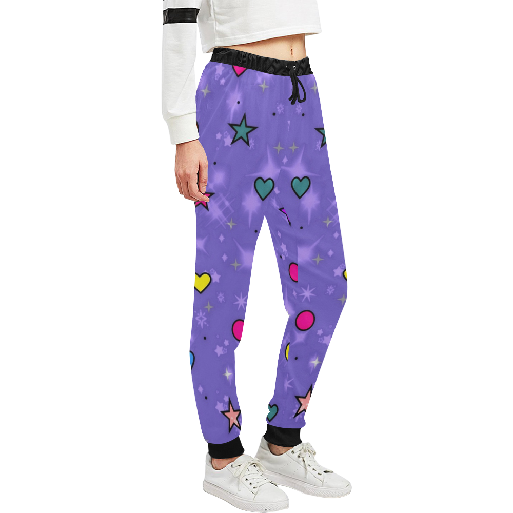 Love Popart by Nico Bielow Unisex All Over Print Sweatpants (Model L11)