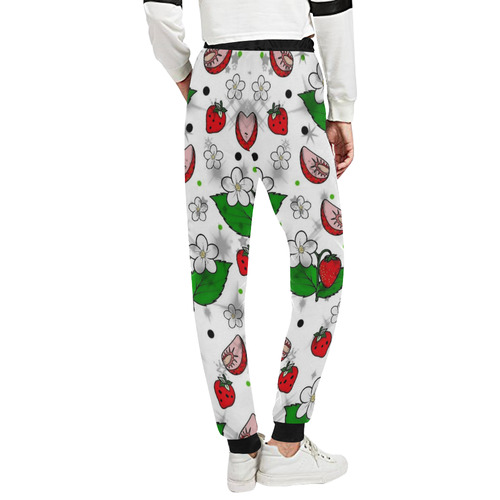 Strwaberry Popart by Nico Bielow Unisex All Over Print Sweatpants (Model L11)