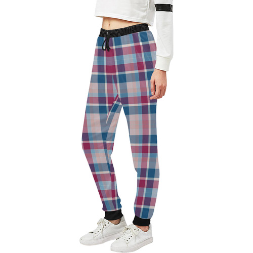 Fun Pastels Plaid Unisex All Over Print Sweatpants (Model L11)